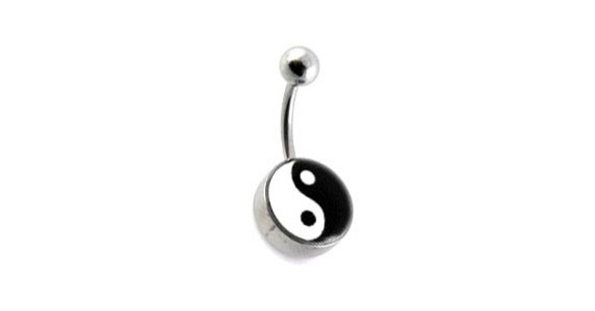 Piercing Nombril Acier L Logo Yin Yang Votre Piercing