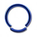Labret / Anneau Titane Anodis&eacute; Bleu Marine