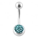 Nombril Diamants Swarovski Turquoise