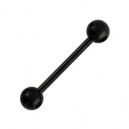 Langue Titane Blackline Anodis&eacute; Noir Boules