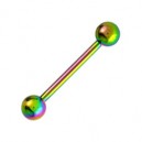 Langue Titane Anodis&eacute; Multicolore Boules