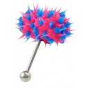 Piercing Vibrant Langue Vib-Bell Silicone Bleu / Rose