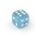 Clear Blue UV Acrylic Transparent Only Piercing Dice