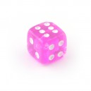 Pink UV Acrylic Transparent Only Piercing Dice