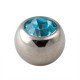 Boule Strass Turquoise Seule