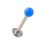 Tragus- / Labret-Piercing Acryl Dunkelblau mit Kugel Opak