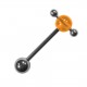 Langue Acrylique Transparent Composé Orange Boules