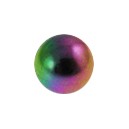 Boule de Piercing Titane Grade 23 Anodisé Multicolore