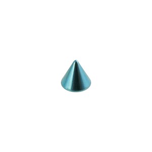 Spike de Piercing Titanio Grado 23 Anodizado Azul Claro