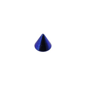Spike de Piercing Titanio Grado 23 Anodizado Azul Oscuro