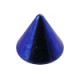 Spike de Piercing Titanio Grado 23 Anodizado Azul Oscuro