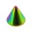 Spike de Piercing Titanio Grado 23 Anodizado Multicolor