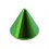 Spike de Piercing Titanio Grado 23 Anodizado Verde