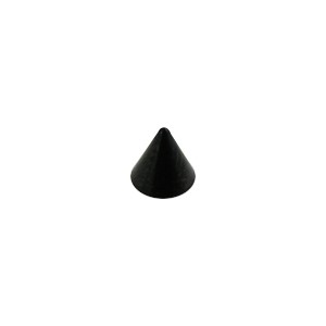 Spike de Piercing Titanio Grado 23 Anodizado Negro