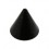Spike de Piercing Titanio Grado 23 Anodizado Negro