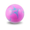 Acrylic UV Hand Painted Red/White Star Barbell Ball