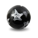 Acrylic UV Hand Painted White/Black Star Barbell Ball