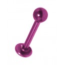 Lippen- / Labret-Piercing Eloxiert Rosa Kugel