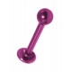 Lippen- / Labret-Piercing Eloxiert Rosa Kugel