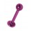 Lippen- / Labret-Piercing Eloxiert Rosa Kugel
