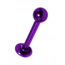 Lippen- / Labret-Piercing Eloxiert Lila Kugel