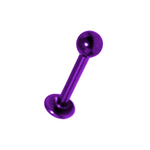 Piercing Labret / Labio barato Anodizado Púrpura Bola