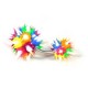 Multicolor / White Biocompatible Silicone Belly Bar Navel Button Ring