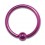 Piercing Anneau Anodisé Bleu Marine fermeture Boule