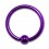 Ring- / Labret-Piercing Eloxiert Lila BCR Klemmring