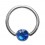 Piercing Anneau Blackline Anodisé Noir fermeture Boule
