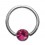 Piercing Anillo Titanio Grado 23 BCR Strass Rosa