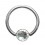 Piercing Anneau Blackline Anodisé Noir fermeture Boule