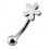 Flower 316L Surgical Steel Eyebrow Ring