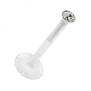 Piercing Medusa Stud Bioflex Push-Fit Blanco