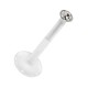 Medusa-Piercing Stecker Bioflex Push-Fit Weiß