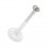 Medusa-Piercing Stecker Bioflex Push-Fit Wei&szlig;