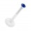 Piercing Medusa Stud Bioflex Push-Fit Bleu Foncé