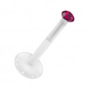 Piercing Medusa Stud Bioflex Push-Fit Rosa