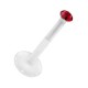 Piercing Medusa Stecker Bioflex Push-Fit Rot