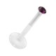 Piercing Medusa Stecker Bioflex Push-Fit Lila