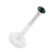 Medusa-Piercing Stecker Bioflex Push-Fit Dunkelgrün