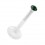 Medusa-Piercing Stecker Bioflex Push-Fit Dunkelgr&uuml;n