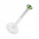 Medusa-Piercing Stecker Bioflex Push-Fit Hellgrün