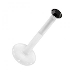 Medusa-Piercing Stecker Bioflex Push-Fit Schwarz