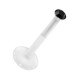 Medusa-Piercing Stecker Bioflex Push-Fit Schwarz
