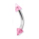 Arcade Acrylique Rose Scintillant Piques