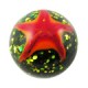 Acrylic Spangled Red/Orange Stars Barbell Ball