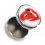 Fake Earlobe Plug in 316L Surgical Steel w/ The Rolling Stones Logo