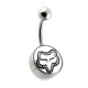Piercing Ombligo Acero 316L Logo Fox