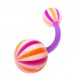 Nombril Bioflex Beach Ball Violet / Orange